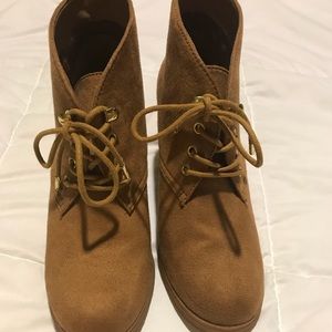 Merona Tan Wedge Heels